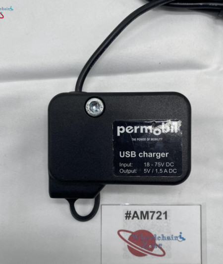 PERMOBIL USB CHARGER 5V 1,5A FOR PERMOBIL POWERCHAIR 324869 | #AM721